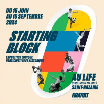 Affiche de l'exposition "Starting Block".