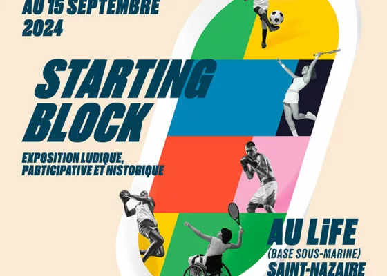 Affiche de l'exposition "Starting Block".